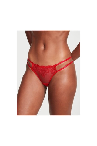 Victoria's Secret İşlemeli File Askılı Cheekini Külot Ruj Kırmızısı