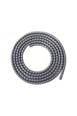 Ø10 Kablo Koruyucu Ve Düzenleyici Spiral 10mt Gri
