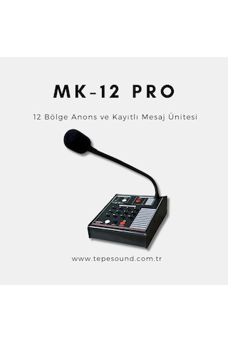 Mz - 12 Pro Acil Anons Sistemi Tepesound