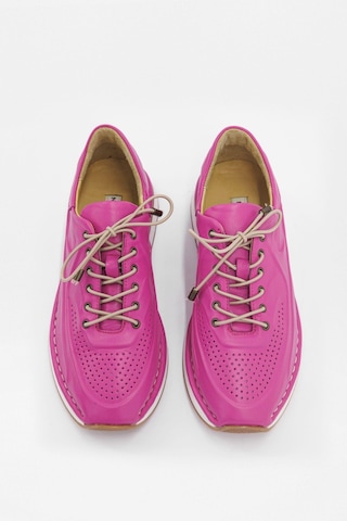 Patrice Pembe Hakiki Deri Kadın Sneaker-Pembe