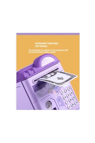 Kuromi Elektronik Atm Kumbara, Şifreli Ve Parmak İzi Korumalı, Müzikli, Mor