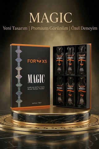 Diyetix Forx5 Magıc Yeni Karışık Bitki Tozu Bitkisel Özlü Karışım 30 Şase Yenilenmiş Premium Kutu 90 G