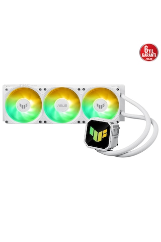 Asus Tuf Gaming Lc Iıı 360 Argb White Edition 360mm Intel-amd Uyumlu Işlemci Sıvı Soğutucu 120MM FAN