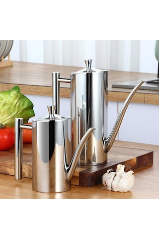 1 Adet Sızdırmaz 304 Paslanmaz Çelik Yağdanlık Sirke Sos Dağıtıcı Baharat Şişesi 500 Ml/700 Ml 700 Ml