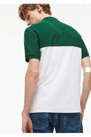 L.a.c.o.s.t.e. Yarım Fermuar Colorblack Polo T-shirt Yeşil - Beyaz