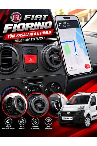 Fiat Fiorino Araç Içi Premium Telefon Tutucu - Araba Telefon Tutacağı Havalandırma Için