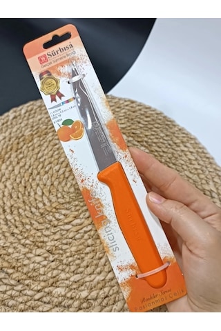 Sürmene 61004 Mutfak Bıçağı 9,50 Cm Turuncu Çok Renkli