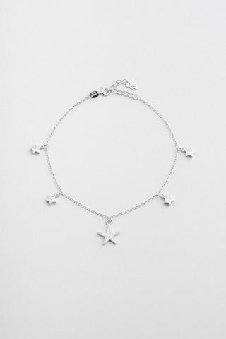 Deniz Yıldızı 18 Ayar Beyaz Altın Kaplama 24 Cm Gümüş Hal Hall Altın Kaplama