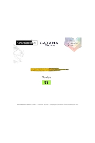 Naniwaosakashi Catana Worm 8cm 10pcs Silikon Yem