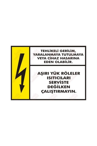 Aşırı Yük Böleler Isıtıcıları Serviste Değilken Çalıştırmayın Aşırı Yük Böleler Isıtıcıları Serviste Değilken Çalıştırmayın