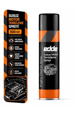 Edde Araba Araç Oto Susuz Motor Temizleyici Sprey 500 Ml Oto Bakım Ürünleri Oto Detailing