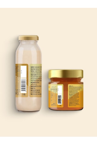 2'li Ürün - Ravla Badem İçeceği Konsantresi - 250g / Ravla Çiçek Balı 250g