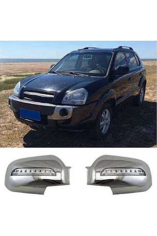 Hyundai Tucson 2004-2014 Uyumlu Yedek Parça Ayna Kapağı Abs Krom