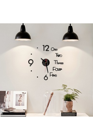 Teltree Akrilik 3d Sessiz Duvar Saati - Otomatik Yapıştırıcı, Modern Tasarım, Ev/ofis Uygun, Gümüş Renk Renkli