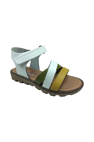 Ortopedikal Raduno Kız Çocuk Sandalet Ayakkabı %100 Hakiki Deri (499104009) Beyaz
