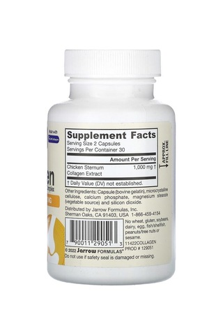 Jarrow Formulas, Type Iı Collagen Complex, 60 Capsules 500 Mg Per Capsule