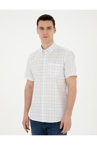 Pierre Cardin Erkek Lacivert Gömlek Kısa Kollu 50288739-vr033 Lacivert