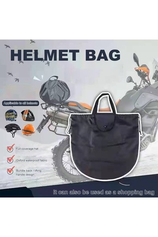 Springsun Nylon Su Geçirmez Kask Çantası Xl/l - Motosiklet Bisiklet Spor Kaskları İçin Taşınabilir Depolama Çantası