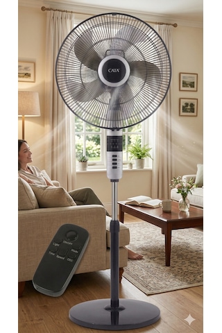 Cata Ct 3022 Everest 70w Kumandalı Ayaklı Vantilatör Bakır Motorlu 18"