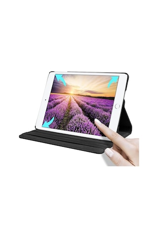 Ipad Pro 12.9'' 2020 A2229 2069 2232 Uyumlu 360 Dönerli Tablet Kılıfı + Kalem Arka Kapak