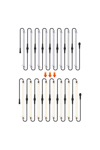 Led Bitki Büyüyen Işık Şeritleri 12" Tam Spektrumlu Güneş Işığı