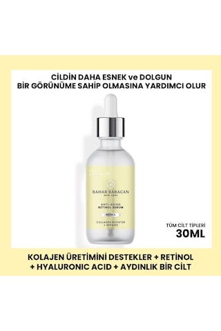 Bahar Babacan Yaşlanma Karşıtı Besleyici ve Nemlendirici Retinol Serum 30 ML