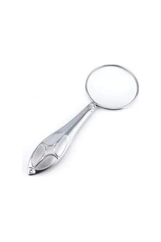 Gümüş Renkli 5x - 45 Mm Zarif Işlemeli Özel Tasarlanmış Büyüteç Mg18155-8