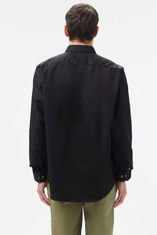 Lacoste Men's Regular Fit Button-down Cotton Shirt Erkek Düğmeli Yaka Pamuklu Gömlek Siyah Lacivert