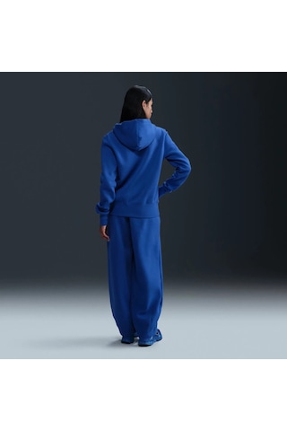 Nike Phoenix Fleece Fz Hoodie Normal Kalıp Kadın Sweatshirt-sportxstore Mavi