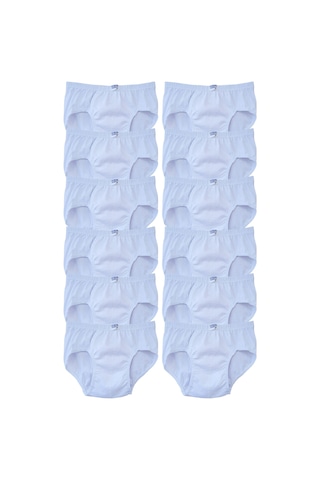 12 Li Seher Yıldızı Erkek Çocuk Slip Külot Beyaz 0037