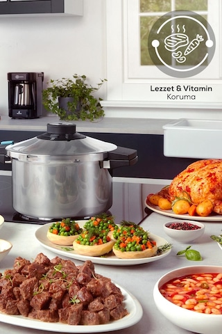 Karaca Quick and Safe İndüksiyon Tabanlı Düdüklü Tencere Seti 4+6 Lt