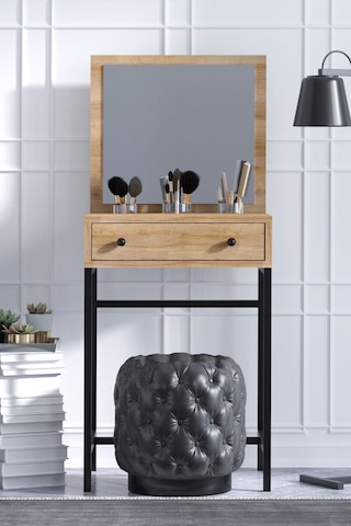 Decormet Mary Mini Makyaj Masası Safir Meşe Safir Meşe
