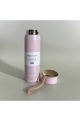 Classıc Stainless Steel Yandan Tutmalı Günlük Şık 450 ML Pembe