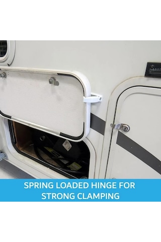 Elmpaly Karavan Bagaj Kapı Tutucu Mandal Siyah 3 Vidalı Aksesuar Siyah