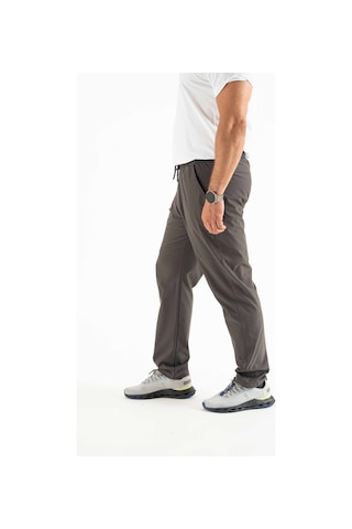 Longberg Erkek Beli Lastikli Bağcıklı Mevsimlik Jogger Spor Pantolon Antrasit