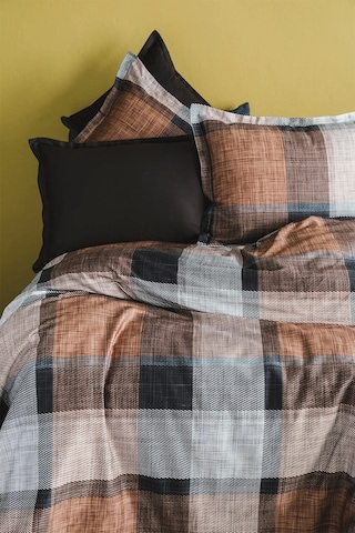 Dunloe Cinnamon 210 Tc 83 Tel Dijital Pamuk Saten Nevresim Takımı Aile Seti
