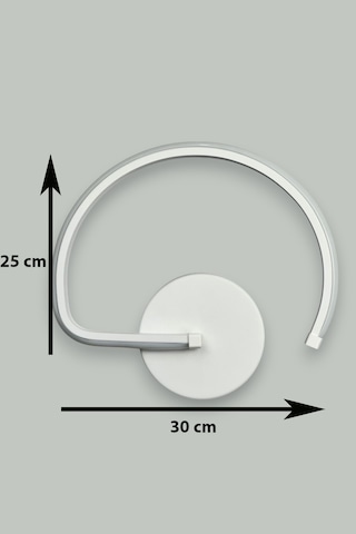 Gigi Aplik Beyaz Renk Gün Işığı Ledli Banyo Led Duvar Aplik Beyaz