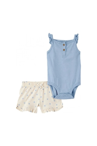Carter's Kız Bebek Body Şort Set 1s523710 Renkli