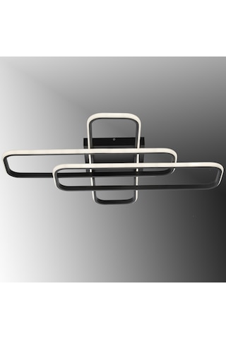 Tt324-sy Tt Ayd. Gün Işığı 57x17 Profil Mat Siyah 3lü Led Avize Siyah