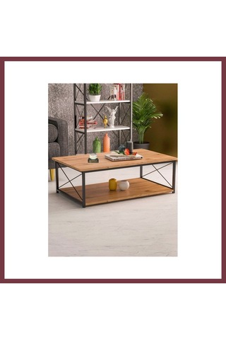 Storeşahin Double Orta Sehpa Ceviz 90x50 Cm Shn0720