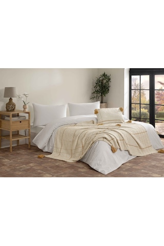 Linens Coze Kırlent Kılıfı 40x60 Cm Hardal Hardal