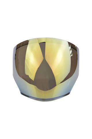 Fortunelane Kyt Nfj Kask İçin Altın Renkli Pc Lens - Güneş Işığı Engelleme, Rüzgar Ve Sis Koruma Güvenlik Camı