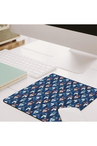 Wolf Desenli Mouse Pad, Kaymaz Kauçuk Taban, Su Geçirmez, Pürüzsüz Dokulu, 27x32cm-a11