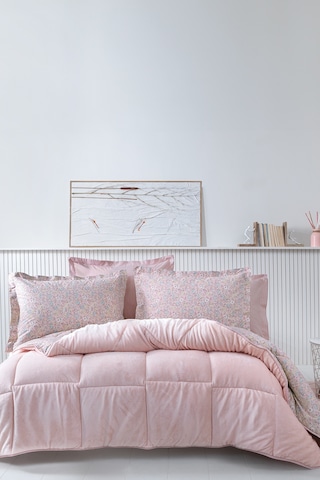 Yataş Bedding Piante Çift Kişilik Triola Set - Pudra