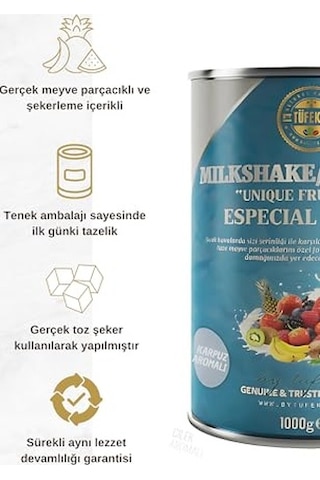 Tüfekçi Karpuzlu Milkshake Ve Smoothie İçecek Tozu 1000 Gr Diğer