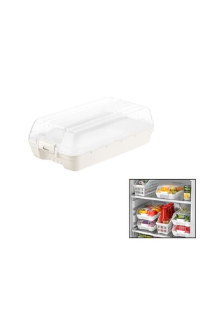 Şeffaf Kapaklı Buzdolabı Organizeri 320x183x103 Mm Diğer