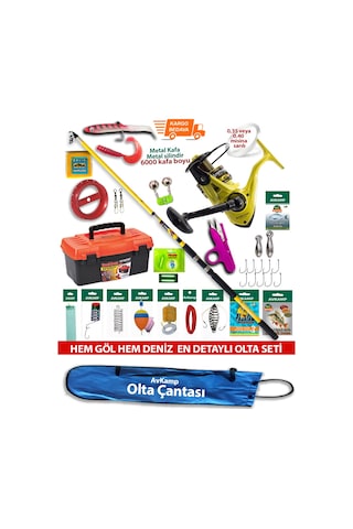 Profesyonel Olta Takımı Full Set