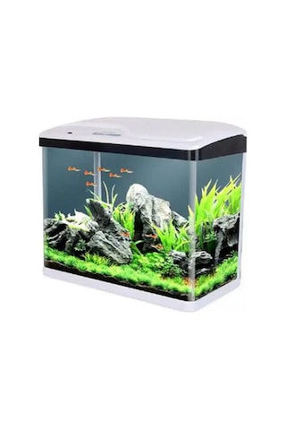 Sobo Komple Akvaryum 60x23x55 Cm Beyaz Sobo Komple Akvaryum 60x23x55 Cm Beyaz
