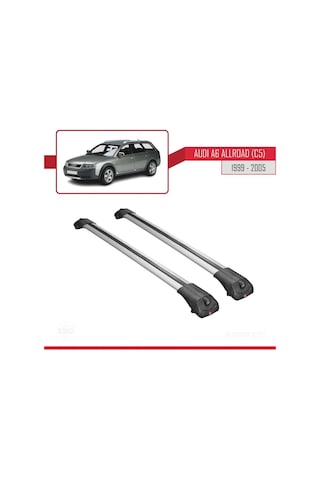 Audi A6 C5 Allroad 1999-2005 Arası İle Uyumlu Ace-1 Ara Atkı Tavan Barı Gri