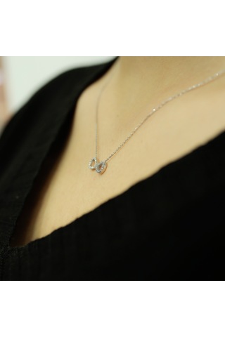 Lova Pırlantalı Sonsuzluk Kolye - 2040025